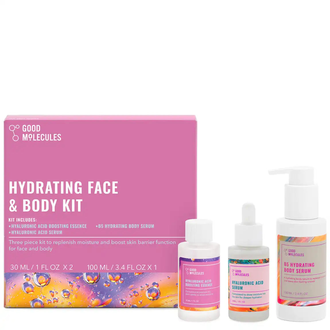 Good Molecules Hydrating Face & Body Kit
